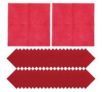 Hoement Servilletas de Papel Rojas Elegantes para Restaurante Occidental, Desechables y Cómodas, Tamaño 20x20 Cm, Paquete de 150 Unidades para Mesa de Comedor