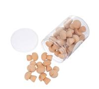 Hoement Set de 30 Hongos de Madera para Pintar a Mano, Juguete Educativo DIY Forma de Hongo, Decoración Personalizada para Casa y Clase