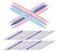 Hoement Set de 30 Lápices Mecánicos de Colores Punta de 0.5mm, Cuerpo Triangular Ergonómico y Soporte Antideslizante para Estudiantes y Profesionales