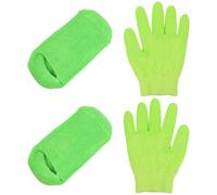 Hoement Set de Cuidado de Pies Guantes Hidratantes Femeninos y Calcetines Hidratantes para Manos y Pies Secos, Reutilizables y Cómodos para Uso Diario
