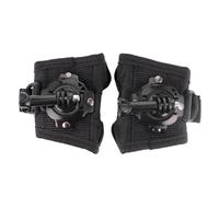 Hoement Soporte de Correa Giratoria de Muñeca 360° para Cámara Estilo Guante, para Deportes al Aire Libre, Compatible con Gopro, Material Duradero, Paquete de 2 Unidades en Negro