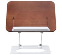 Hoement Soporte de Lectura Ajustable de Madera Atril Plegable Multiángulo para Libros de Texto Tabletas y Documentos Diseño Compacto Portátil para Escritorio y Viaje