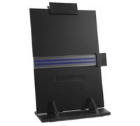 Hoement Soporte de Lectura Ajustable para Escritorio en Hierro y Plástico Negro, Estante Portátil para Libros y Documentos Ángulo Regulable, Adecuado para Oficina y Estudio