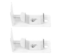 Hoement Soporte en L para persianas Verticales de Hierro, 2 Piezas, para Montaje en Pared, Ideal para dormitorios y cocinas