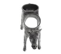 Hoement Soporte Metálico para Tapón de Botella con Diseño de Vaca Abstracta Soporte Dispensador de Vino de Aleación de Zinc Organizador Moderno para Encimera Exhibidor Decorativo para Día