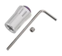 Hoement Soporte para Pie de Diapasón de 12mm en Aleación de Aluminio y Cristal de Amatista para Meditación y Sanación de Frecuencias con Función Estimulante del Flujo Sanguíneo
