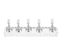 Hoement Soporte para Practicar Uñas Base Transparente de Acrílico y Magnetismo, Adecuado para Artistas y Principiantes en Decoración de Uñas en Salones