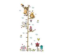 Hoement tabla de altura del bebé en la pared pegatina de pared muro decoración pegatinas etiqueta de la pared de animales las flores apliques guardería calcomanías de pared niño Decorar