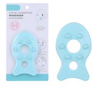 Hoement Tablero de Gua Sha 2 Piezas, Herramienta de Masaje Facial Puntos de Acupuntura, Raspador de Terapia de Meridianos, Tamaño Pequeño Portátil, Color Aleatorio, para