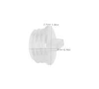 Hoement Tapones de Repuesto Transparentes para Molinillos de Pimienta y Sal, 20 Piezas, Diámetro Interior 20 Mm, Sellado Hermético, Plástico Pvc Flexible, para Botellas y Tarros