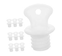 Hoement Tapones de Silicona Reutilizables para Bolsas de Agua Caliente, 10 Piezas, Tapones Roscados a Prueba de Fugas, Sellado Seguro y Compatible para Terapia de Calor en Salud y Hogar