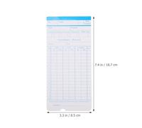 Hoement Tarjetas de Asistencia en Papel Doble Cara para Control de Empleados, 100 Hojas Simples y Eficientes, Ideales para Oficina y Registro de Horas