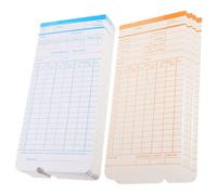 Hoement Tarjetas de Control de Asistencia para Máquina de Fichar Empleados, Papel, 190 Hojas para Oficina y Fábrica, Registro Horario