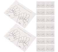 Hoement Tarjetas de Exhibición para Uñas Postizas 15piezas de Papel para Mostrar Colores y Practicar Manicura en Salones de Uñas