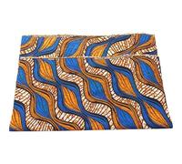 Hoement Tela de Impresión Africana de Doble Cara de Poliéster Diseño Geométrico para Acolchado y Manualidades, Adecuado para Amantes del Estilo Africano