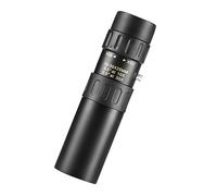 Hoement Telescopio Monocular Terrestre Portátil de Alta Definición 10-300x Cuerpo de Aleación de Zinc-Hierro, Visión Clara y Brillante para Senderismo y Escalada