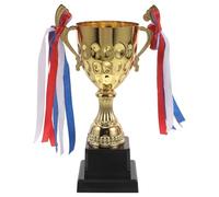 Hoement Trofeo con Diseño Profesional Deportivo para Estudiantes de Metal Dorado y Acabado Refinado Adecuado para Eventos Atléticos y Competencias Escolares