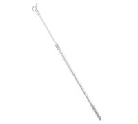 Hoement Varilla metálica telescópica para persianas con diseño Ajustable y Gancho, aleación de Aluminio, 30-60 cm, Ideal para Cortinas en dormitorios y Salas