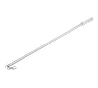Hoement Varilla Tirador de Cortina de Aluminio de 50 CM Sistema Manual, Acabado Negro, para Ambientes Domésticos y Profesionales