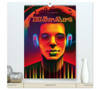 HörArt (hochwertiger Premium Wandkalender 2026 DIN A2 hoch), Kunstdruck in Hochglanz: Stylische Kids mit Sound auf den Ohren