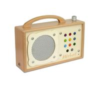 hörbert 3.0 para niños + contenido multilingüe. Con 9 listas de reproducción y contenidos prereproducidos en alemán, inglés, francés, español y holandés, con micrófono y puerto de carga USB-C