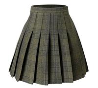 Hoerev Wool Falda Plisada para Mujer Versátil con Pantalones Cortos para La Temporada De Frío, EU 32