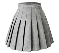Hoerev Wool Falda Plisada para Mujer Versátil con Pantalones Cortos para La Temporada De Frío, EU 38