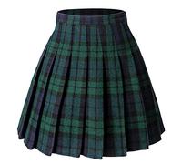 Hoerev Wool Falda Plisada Para Mujer Versátil Con Pantalones Cortos Para La Temporada De Frío, EU 42