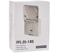 Hörmann 4511870 FFL BS 4511870-Lector de Dedos inalámbrico (868 MHz, hasta 25 Huellas Dactilares, Tapa abatible, Color RAL 9006), Gris