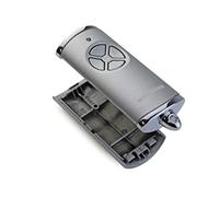 Hörmann Carcasa para mando a distancia HSE4BS 4510787, aspecto plateado, carcasa vacía sin batería sin placa de repuesto para carcasa superior e inferior