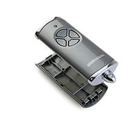 Hörmann Carcasa para mando a distancia HSE4BS Frozen Grey 4510784 vacía sin batería sin placa de repuesto carcasa superior e inferior