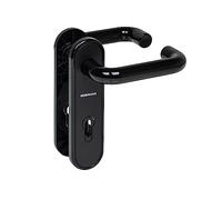 Hörmann D-110 534820 - Juego de pulsadores para barra de cintura y cilindro de perfil, color negro