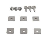 Hörmann Material de fijación para bastidores de plástico, longitud 1000 mm (juego de tornillos para bastidores, 6 tornillos, 6 placas)