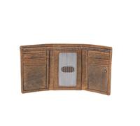 Hörner Fortuna - Cartera de piel para adulto, color marrón, compacta, 1 compartimento, 1 bolsillo, 3 secciones, caja de regalo, unisex, formal, elegante, marrón, 10, Ventus