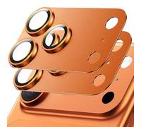 Hoerrye Protector de cámara para iPhone 17 Pro Max, 2 unidades - [12 pies de calidad militar a prueba de roturas] [fuerte adsorción] metal 9H + vidrio templado pantalla de cámara de protección