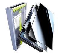 Hoerrye Protector de pantalla de vidrio templado para Samsung Galaxy S24 Ultra, antiespía de 24°, elimina el polvo y cero burbujas, desbloqueo sensible de huellas dactilares, 9H+ fim de 6.8 pulgadas,