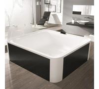 Hoesch Ergo+ bañera exenta 207.5x195 cm rectangular blanco-negro-bicolor 6444.010305552