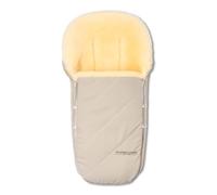 Hofbrucker® Nuevo Saco para cochecito de bebé de alta calidad para otoño/invierno/principios de piel de cordero para cochecito de bebé y Maxi Cosi 0-10 meses con manta extraíble (beige)