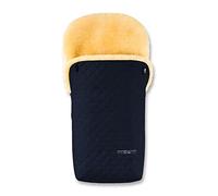 Hofbrucker Saco de abrigo de piel de cordero Putzi Exclusiv/cálido para cochecito, bolsa de transporte/saco para bebé, diseño acolchado, saco de invierno de piel de cordero auténtico/fabricado en