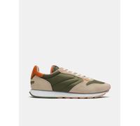 Hoff Hoff - Zapatillas Track & Field Rhodes de hombre tipo running bajas en piel con logotipo. Verde Talla 41