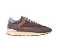HOFF Zapatillas Deportivas City Retro Chocolate, Marrón con Azul, Ante y Nailon, Memory Foam, Diseño Ligero Running Casual (Sistema Tallas Calzado EU, Adulto, Hombre, Números, Mediano, 40)