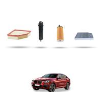 Kit Inspección Filtros MANN + 5 Lt Aceite Motul 5W30 Para BMW X4 F98 G02 Xdrive