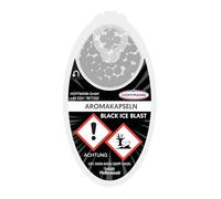 Hoffmann - Cápsulas de aroma | Bolas de filtro de clic, paquete de 10 (1000 bolas) + pegatinas (Black Ice Blast)