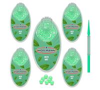 Hoffmann - Cápsulas de aroma Premium Green Mint | Bolas de filtro de click DIY | Pack de 5 | 500 bolas