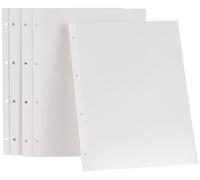 Hofmann, Hojas autoadhesivas para álbum de anillas, Pack de 20 hojas autoadhesivas - 235 x 320 x 0.1 mm, Blanco