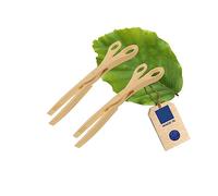 HOFMEISTER® Abrazaderas a la Parrilla de Madera, Resistentes al Calor, Pinzas de Salchicha, Accesorios Higiénicos, 28 x 7 x 1,4 cm