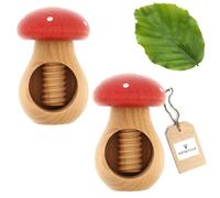 Hofmeister® Cascanueces Seta Mosca, Madera de Haya, Hecho a Mano en Europa, casca fácilmente Cualquier Nuez, Ideal para niños, 10 x 6,5 x 6,5 cm