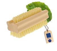 Hofmeister® Cepillo para Uñas, 9,5 cm, Limpieza higiénica de Manos y uñas, Suave para la Piel, cerdas Naturales de Fibra, Ideal para manicura, pedicura y Cuidado de Manos