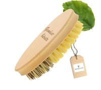 Hofmeister® Cepillo para Verduras de cerdas Naturales con Dos Niveles de dureza: cerdas Veganas de auténtica Unión y Fibra, Cepillo de Limpieza para Verduras - Madera de Haya sostenible, 13,5 cm