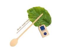 Hofmeister Holzwaren Cuchara de cocción Ovalada con Orificio para Colgar en el Extremo del vástago (60 cm)